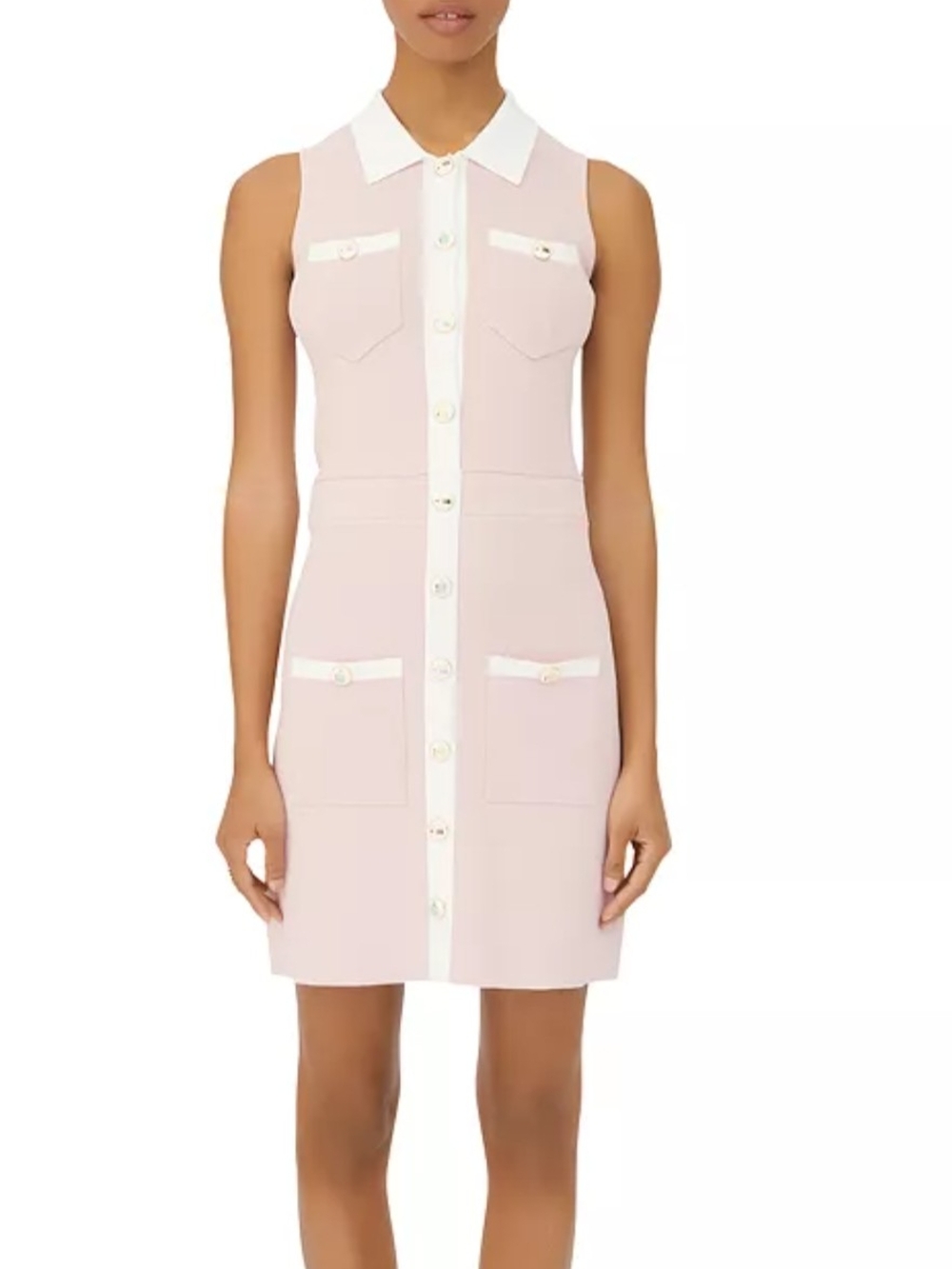 Maje Revisto Knit Shirt Dress - Size 38